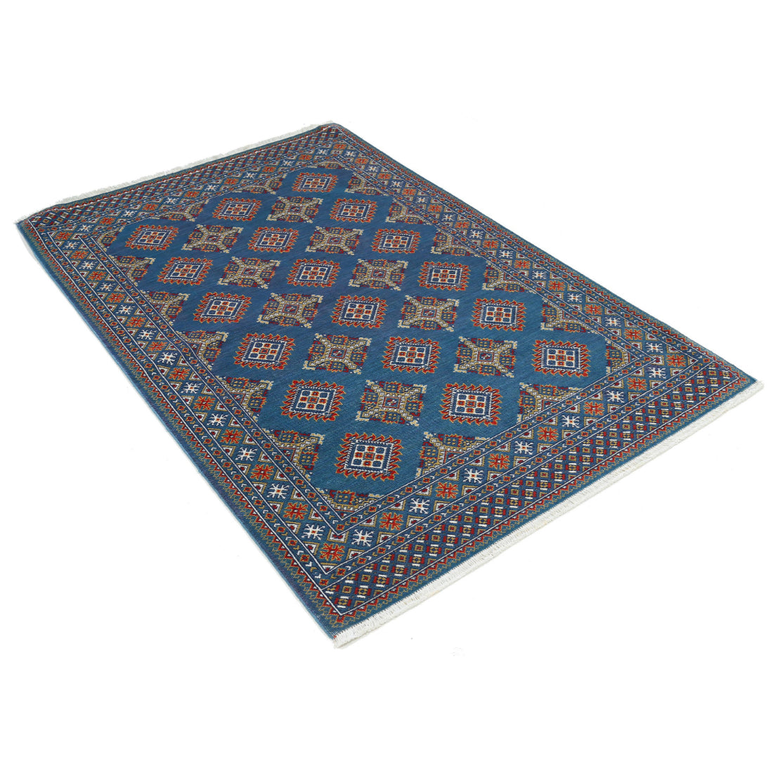 Alfombra Gulshan de lana y seda de bambú - 3'11'' x 6'0''