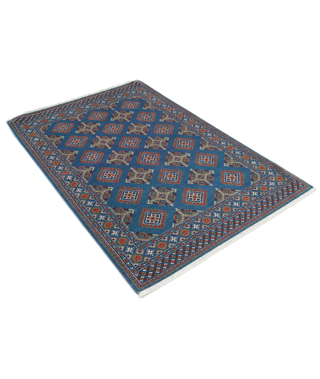 Alfombra Gulshan de lana y seda de bambú - 3'11'' x 6'0''