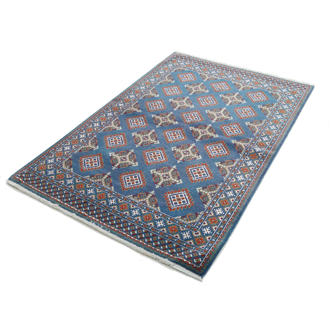 Alfombra Gulshan de lana y seda de bambú - 3'11'' x 6'0''