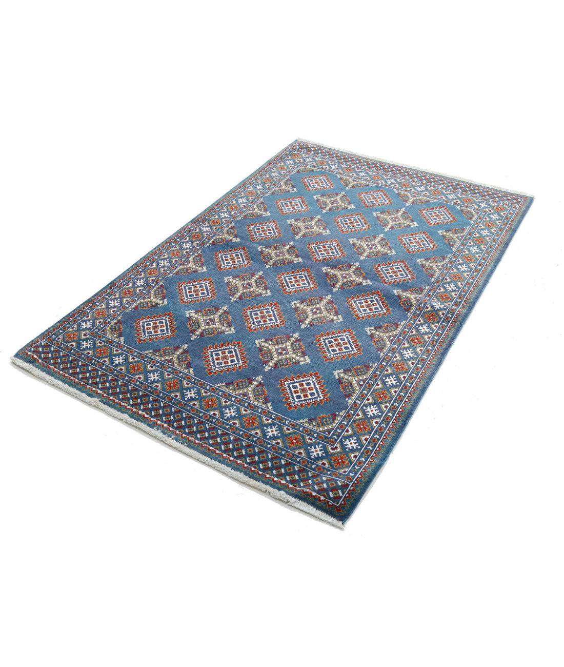 Alfombra Gulshan de lana y seda de bambú - 3'11'' x 6'0''