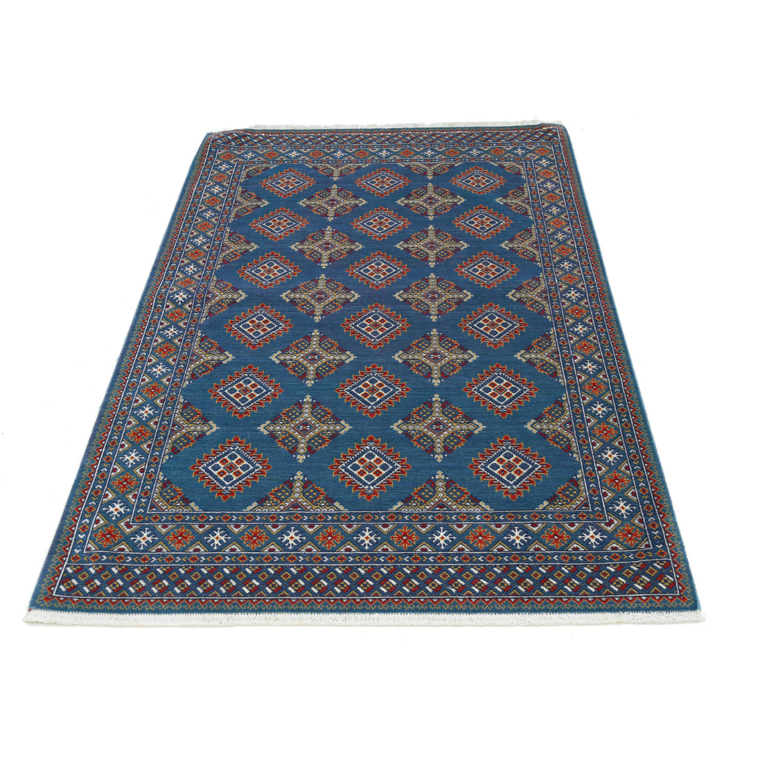 Alfombra Gulshan de lana y seda de bambú - 3'11'' x 6'0''
