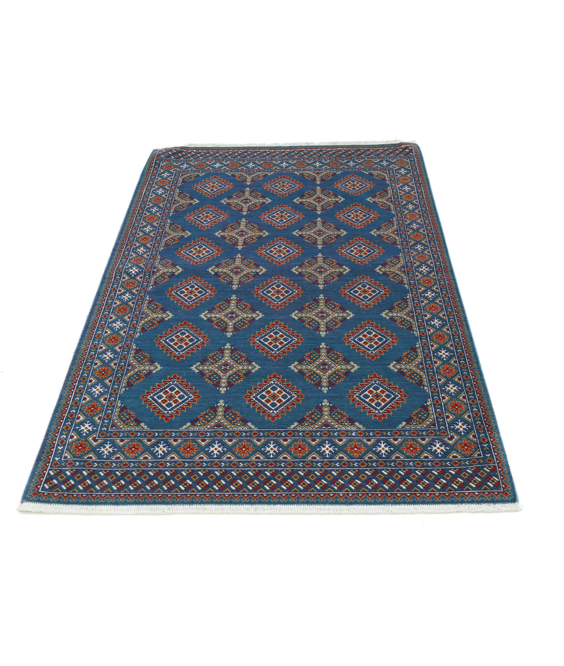 Alfombra Gulshan de lana y seda de bambú - 3'11'' x 6'0''