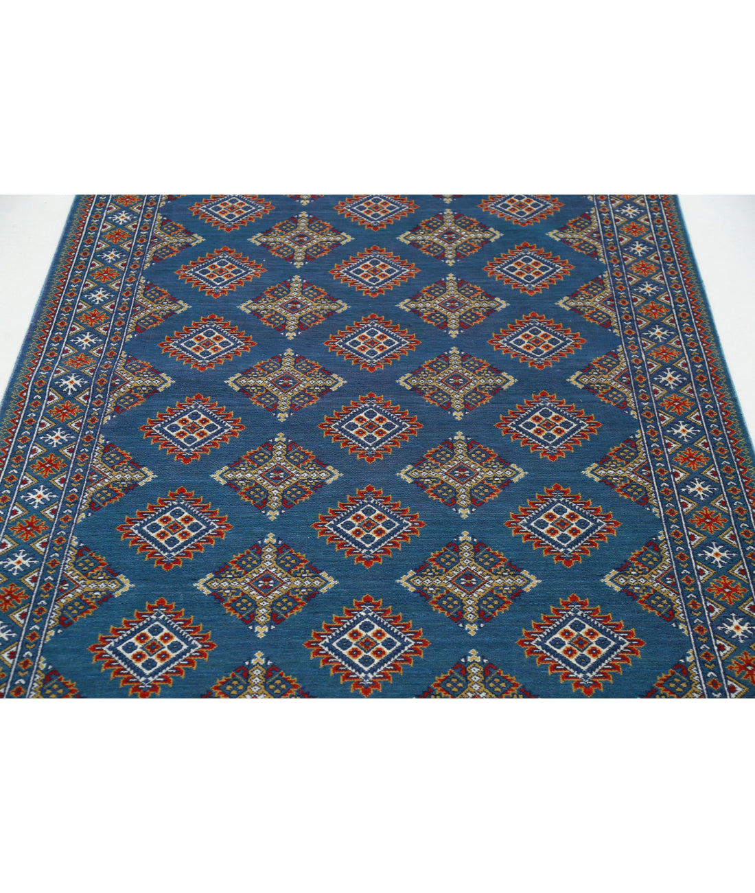 Alfombra Gulshan de lana y seda de bambú - 3'11'' x 6'0''