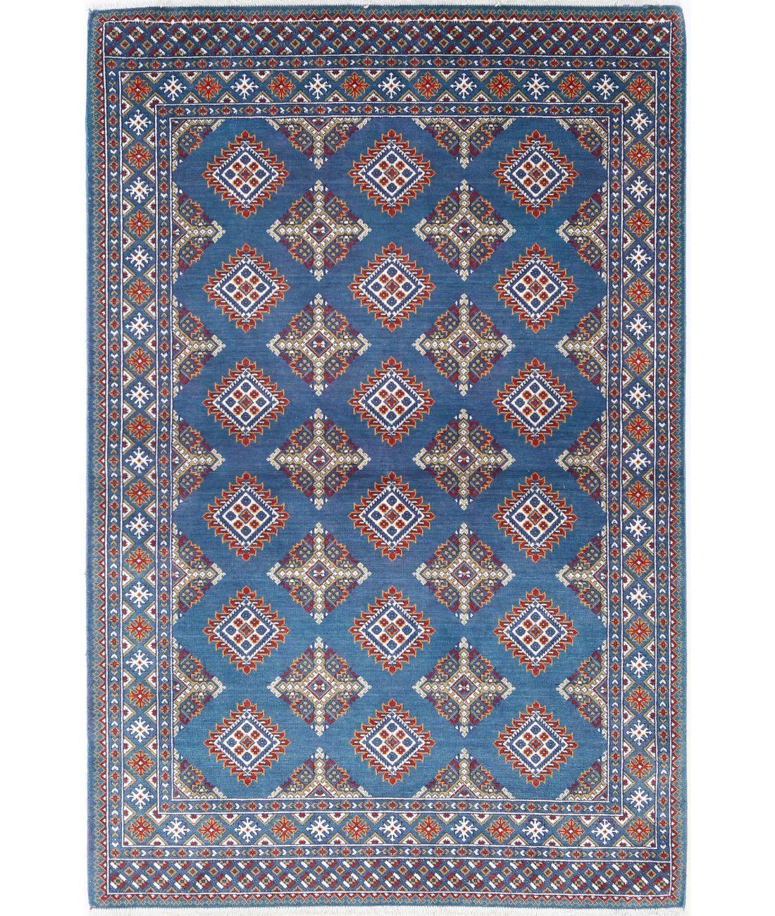 Alfombra Gulshan de lana y seda de bambú - 3'11'' x 6'0''