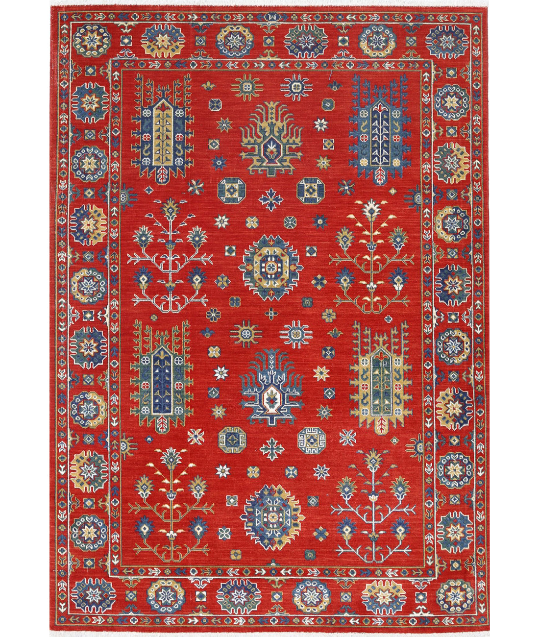 Alfombra Gulshan de lana y seda de bambú - 4'0'' x 5'9''