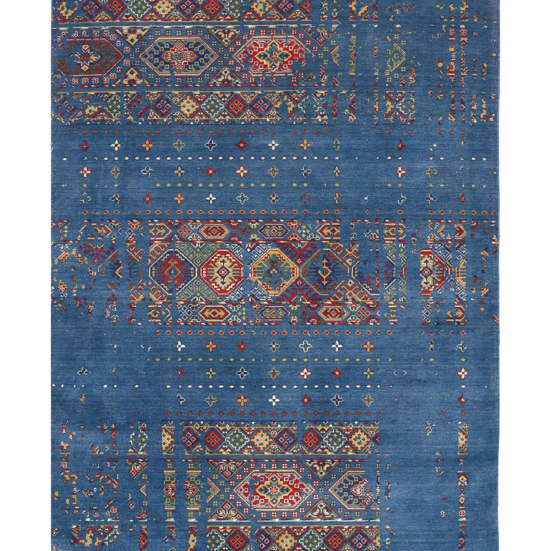 Alfombra Gulshan de lana y seda de bambú - 4'0'' x 5'9''