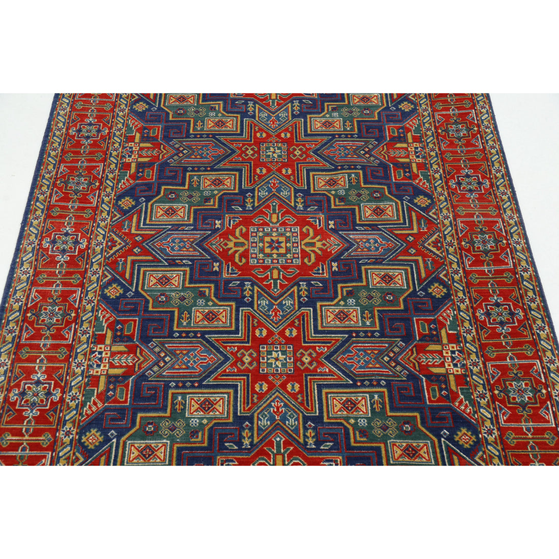 Alfombra Gulshan de lana y seda de bambú - 4'0'' x 5'9''