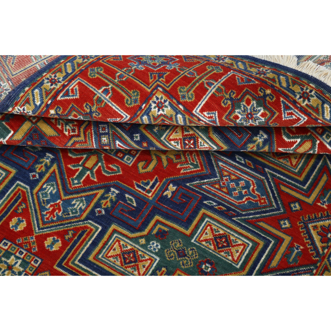 Alfombra Gulshan de lana y seda de bambú - 4'0'' x 5'9''
