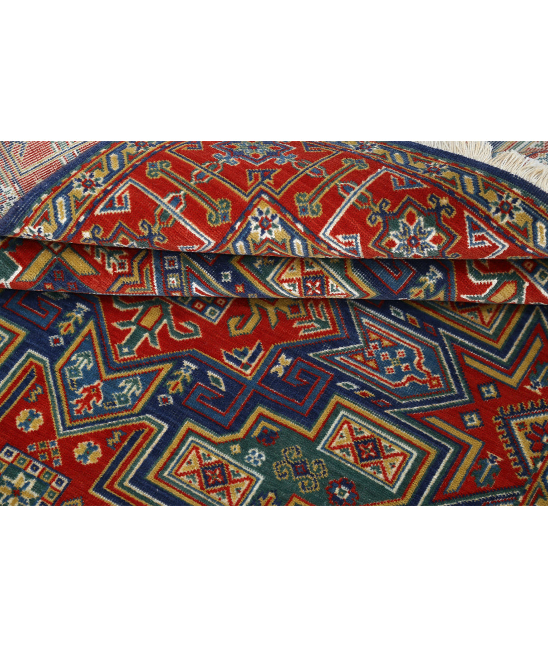 Alfombra Gulshan de lana y seda de bambú - 4'0'' x 5'9''