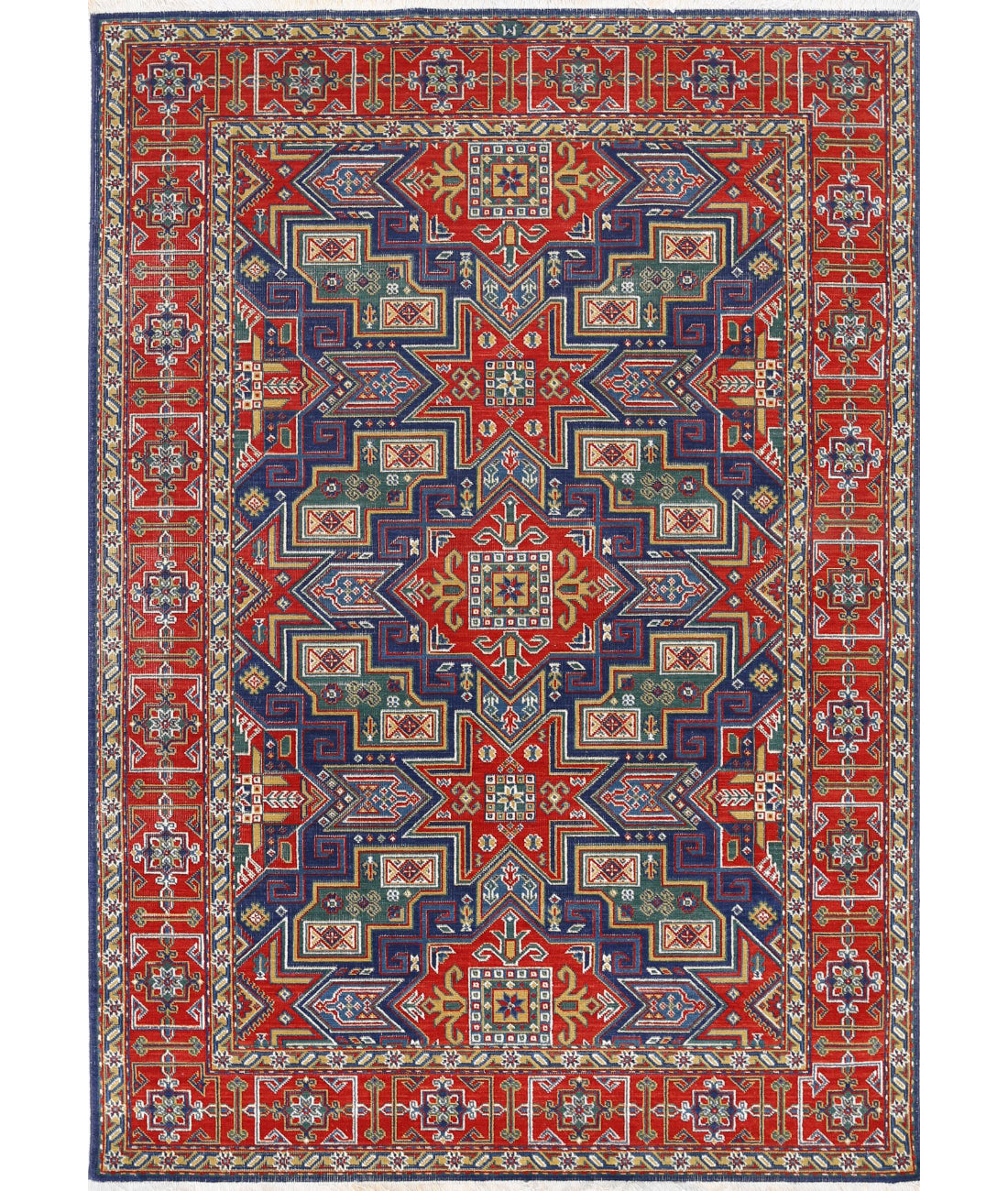 Alfombra Gulshan de lana y seda de bambú - 4'0'' x 5'9''