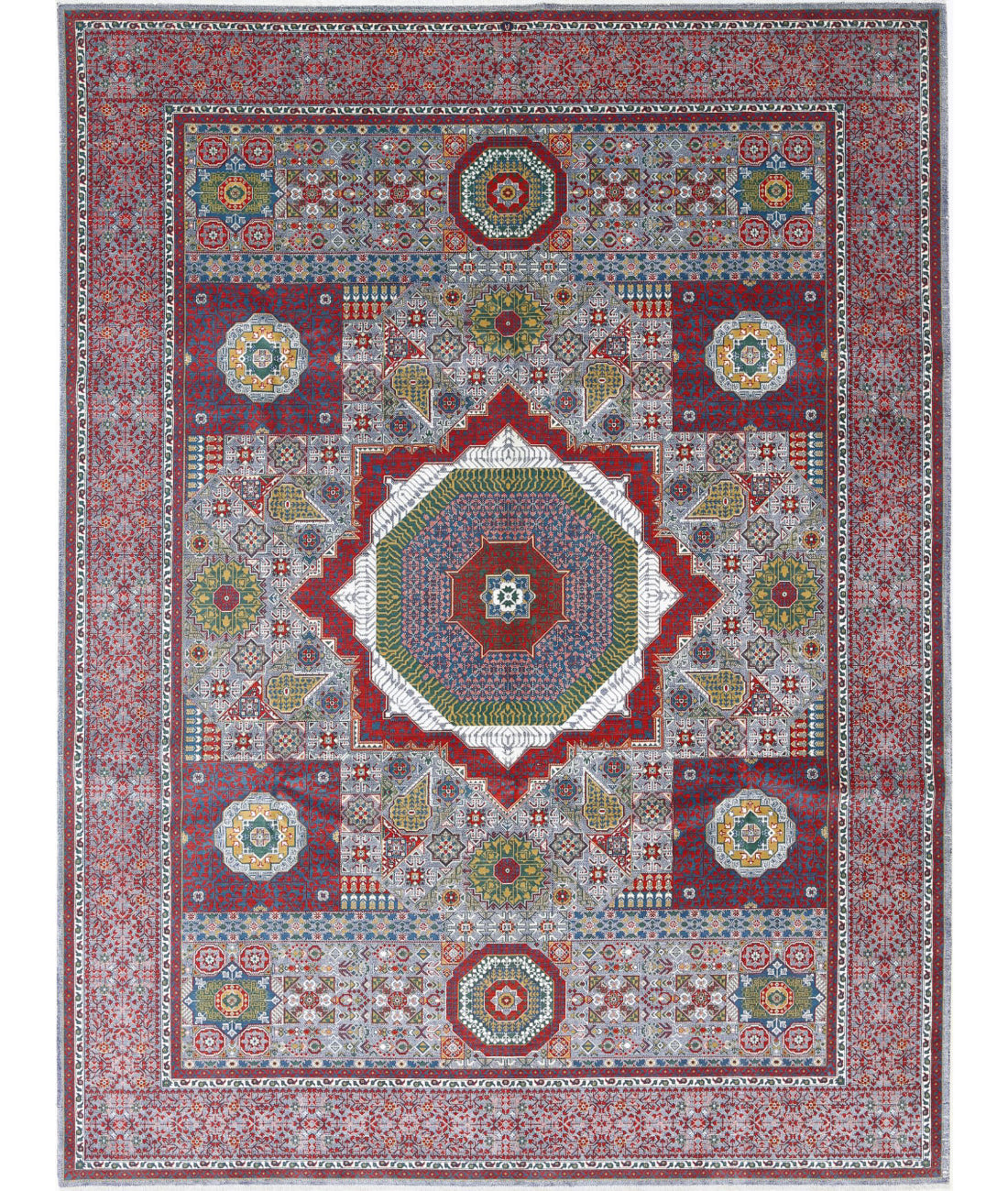 Gulshan Wool &amp; Bamboo Silk Rug - 8&#39;10&#39;&#39; x 11&#39;11&#39;&#39;