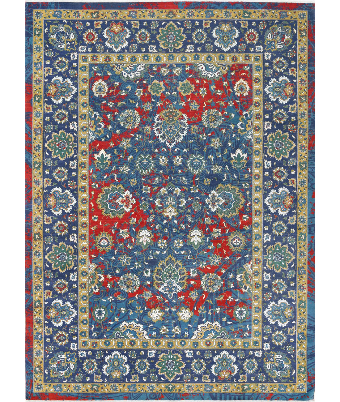 Gulshan Wool & Bamboo Silk Rug - 8'10'' x 12'2''
