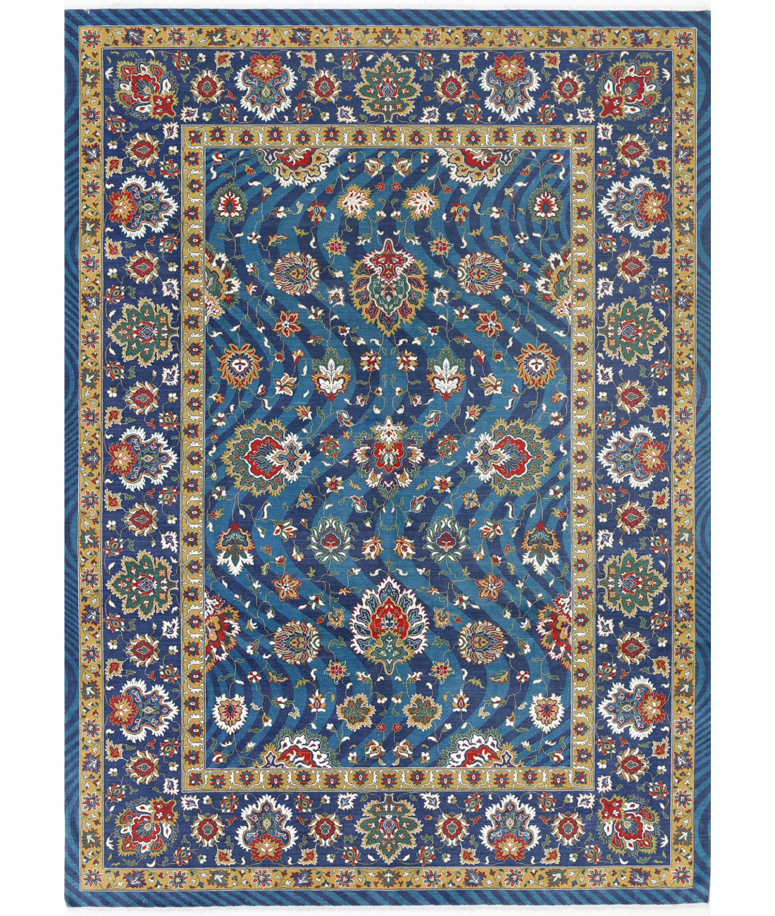 Gulshan Wool & Bamboo Silk Rug - 8'10'' x 12'3''