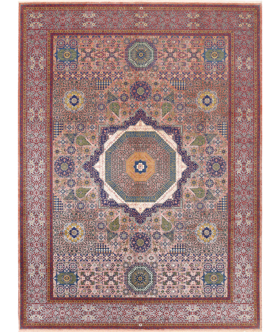 Gulshan Wool & Bamboo Silk Rug - 8'10'' x 11'11''