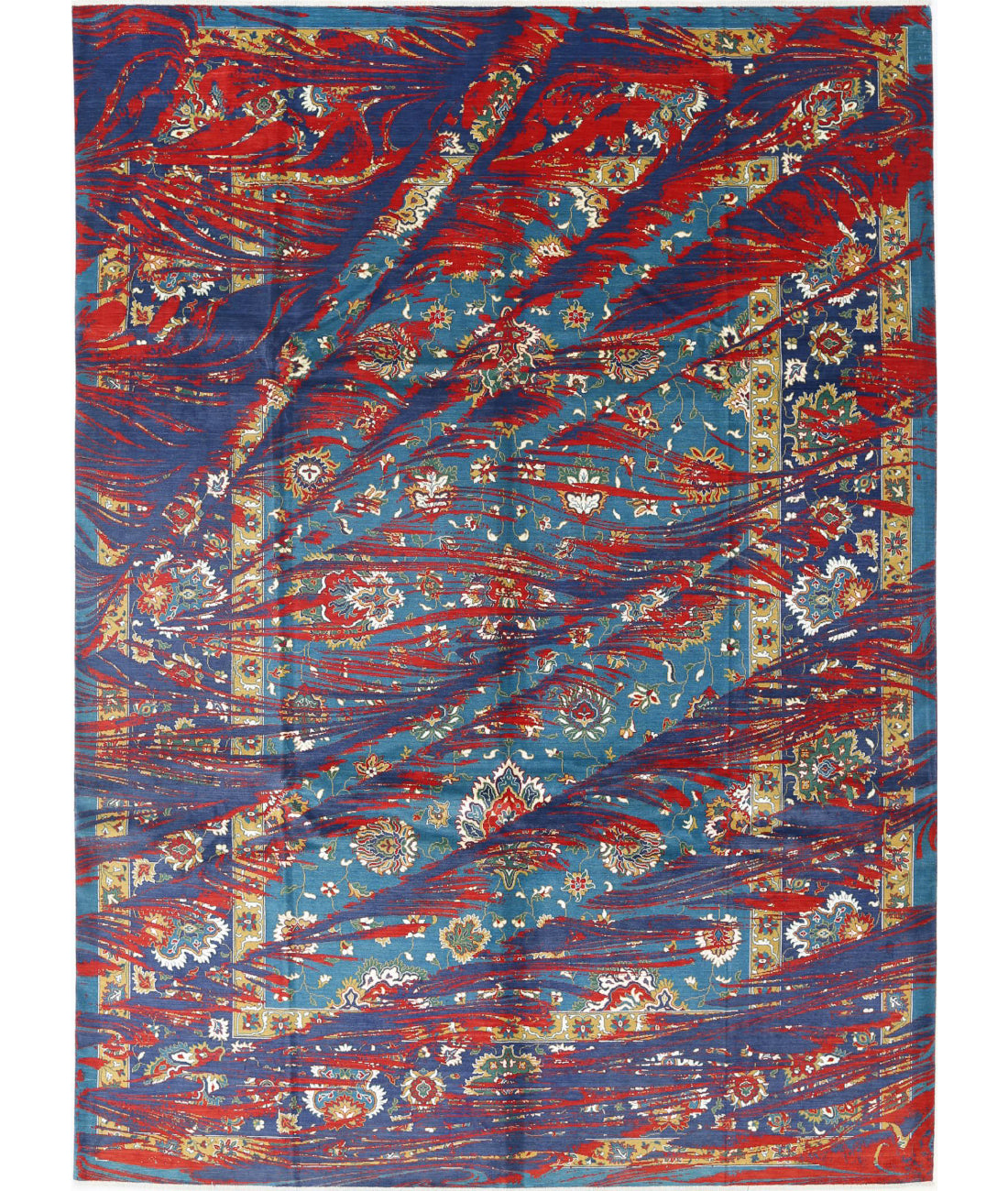 Gulshan Wool & Bamboo Silk Rug - 8'10'' x 12'3''
