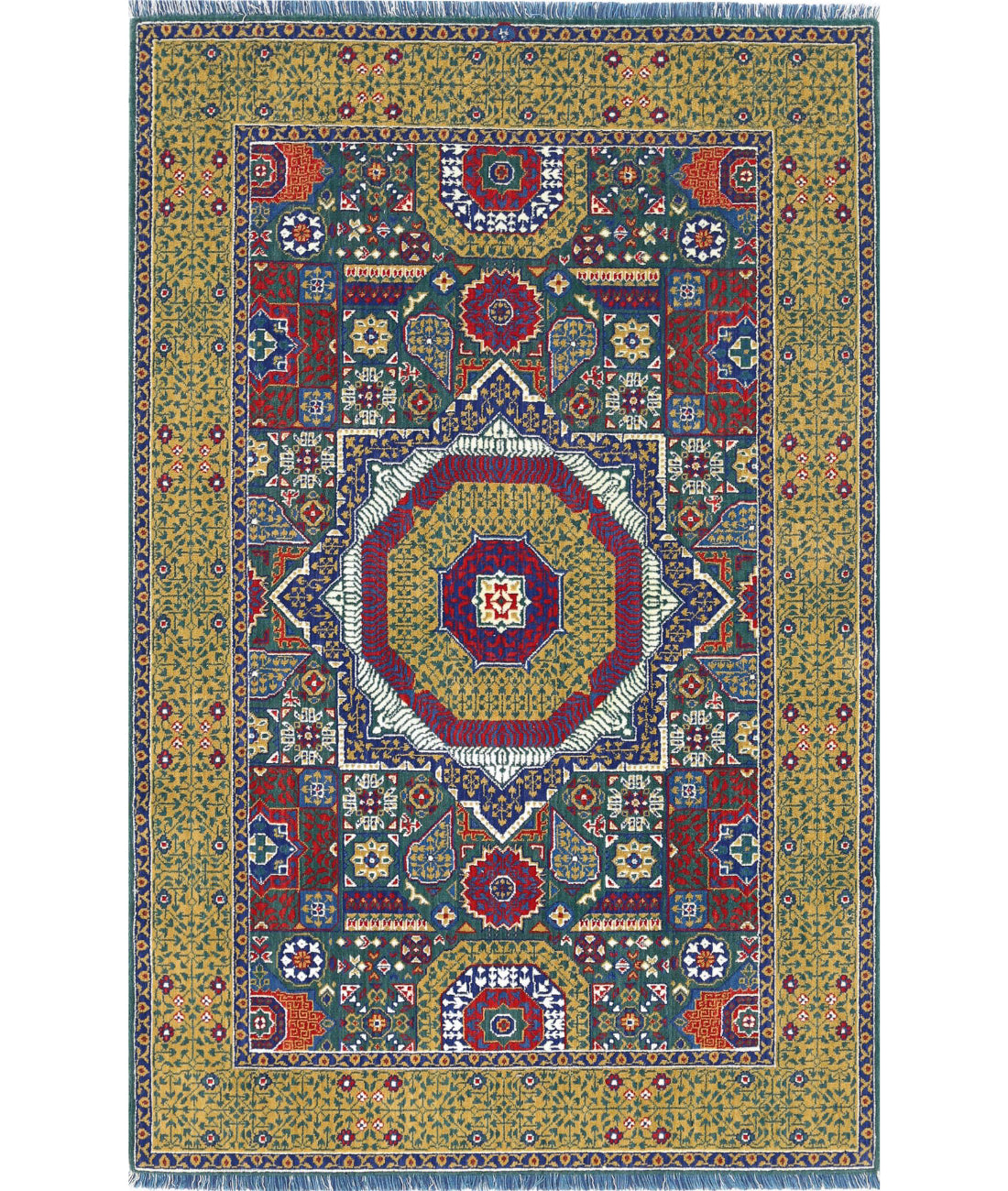 Gulshan Wool &amp; Bamboo Silk Rug - 3&#39;10&#39;&#39; x 6&#39;0&#39;&#39;