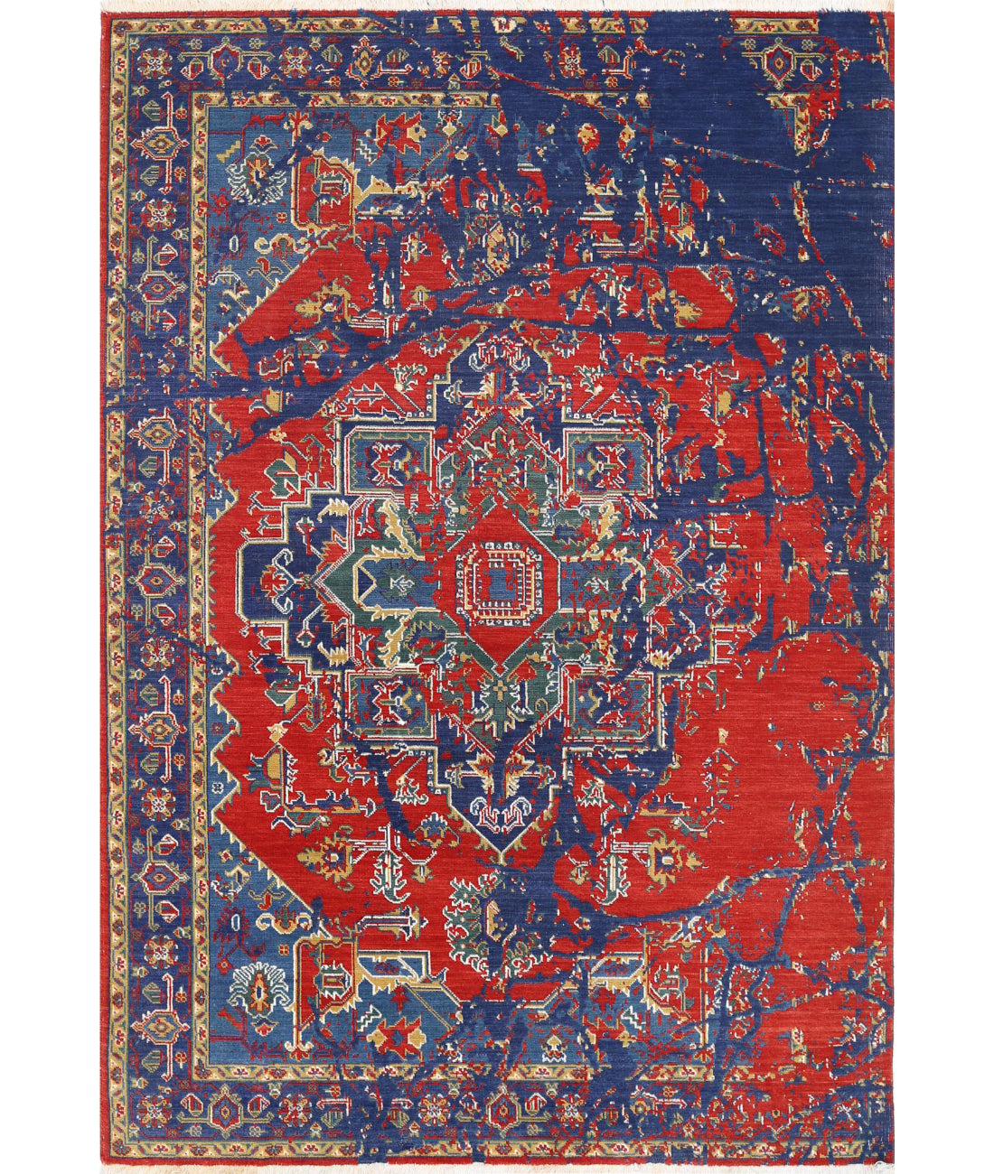 Gulshan Wool & Bamboo Silk Rug - 3'11'' x 5'9''