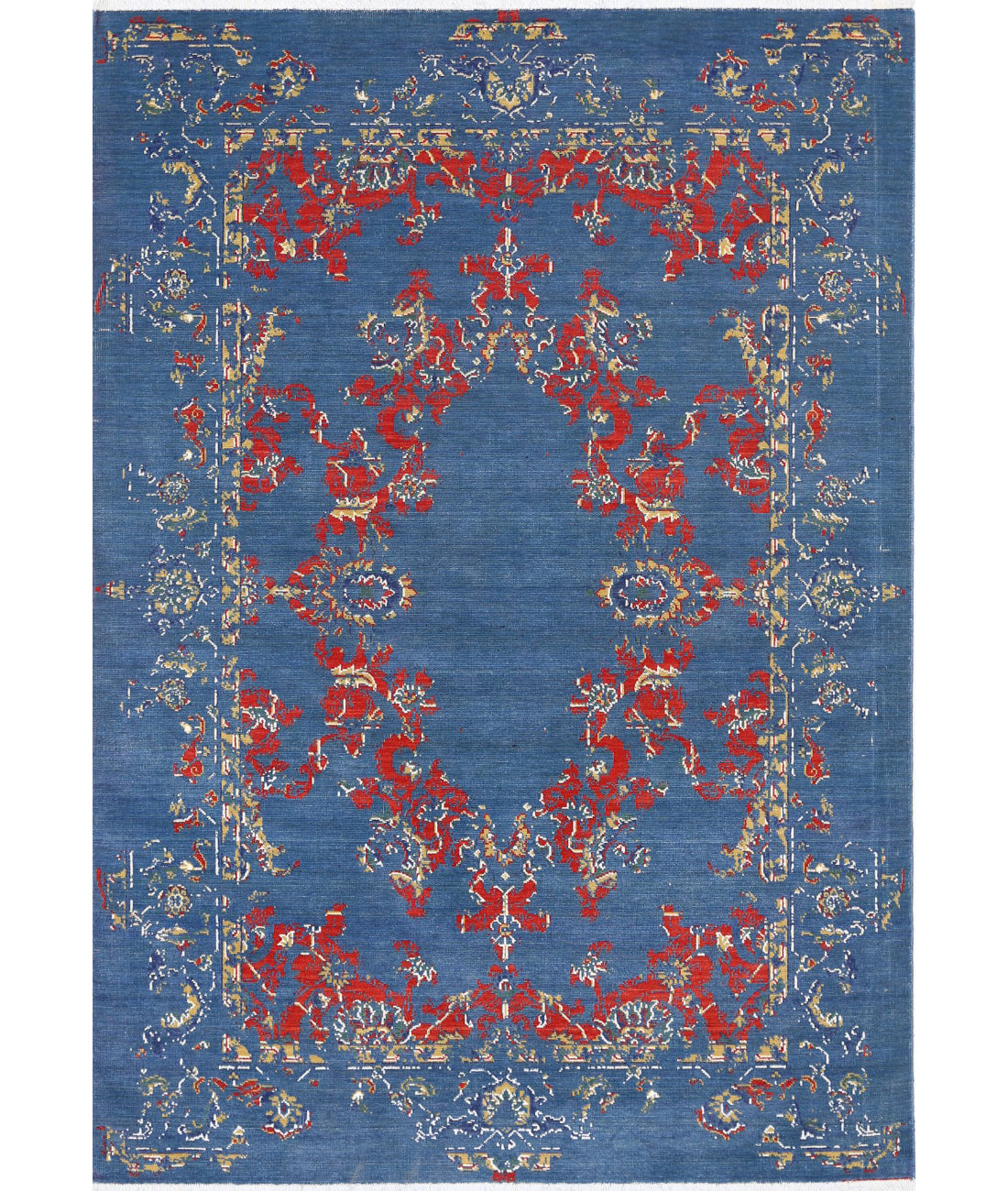 Gulshan Wool & Bamboo Silk Rug - 4'0'' x 5'9''