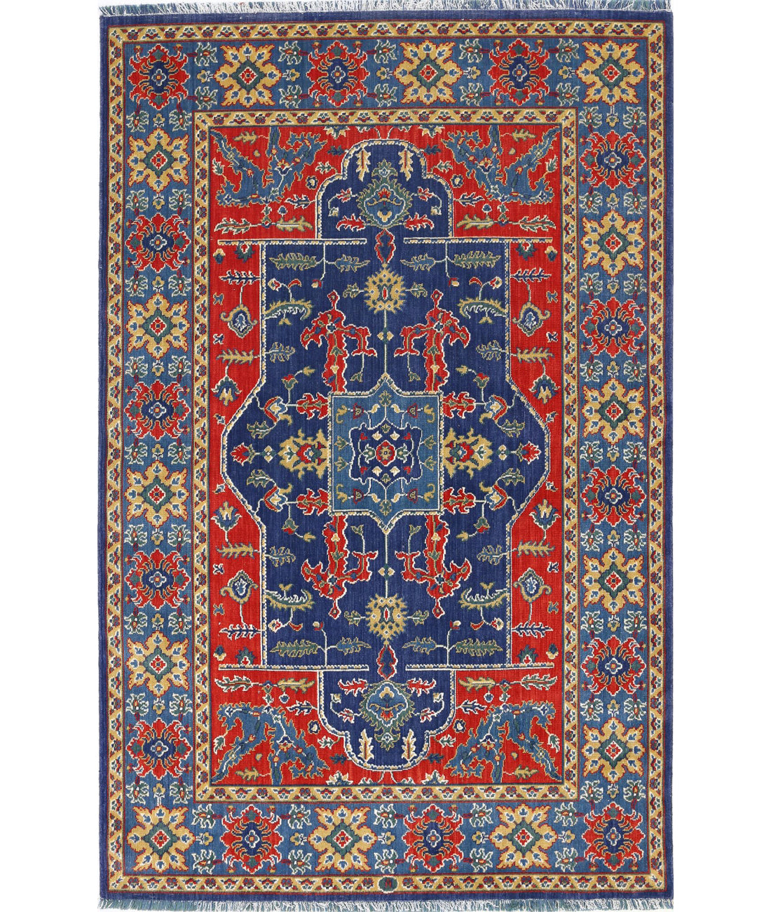 Gulshan Wool & Bamboo Silk Rug - 3'10'' x 6'1''