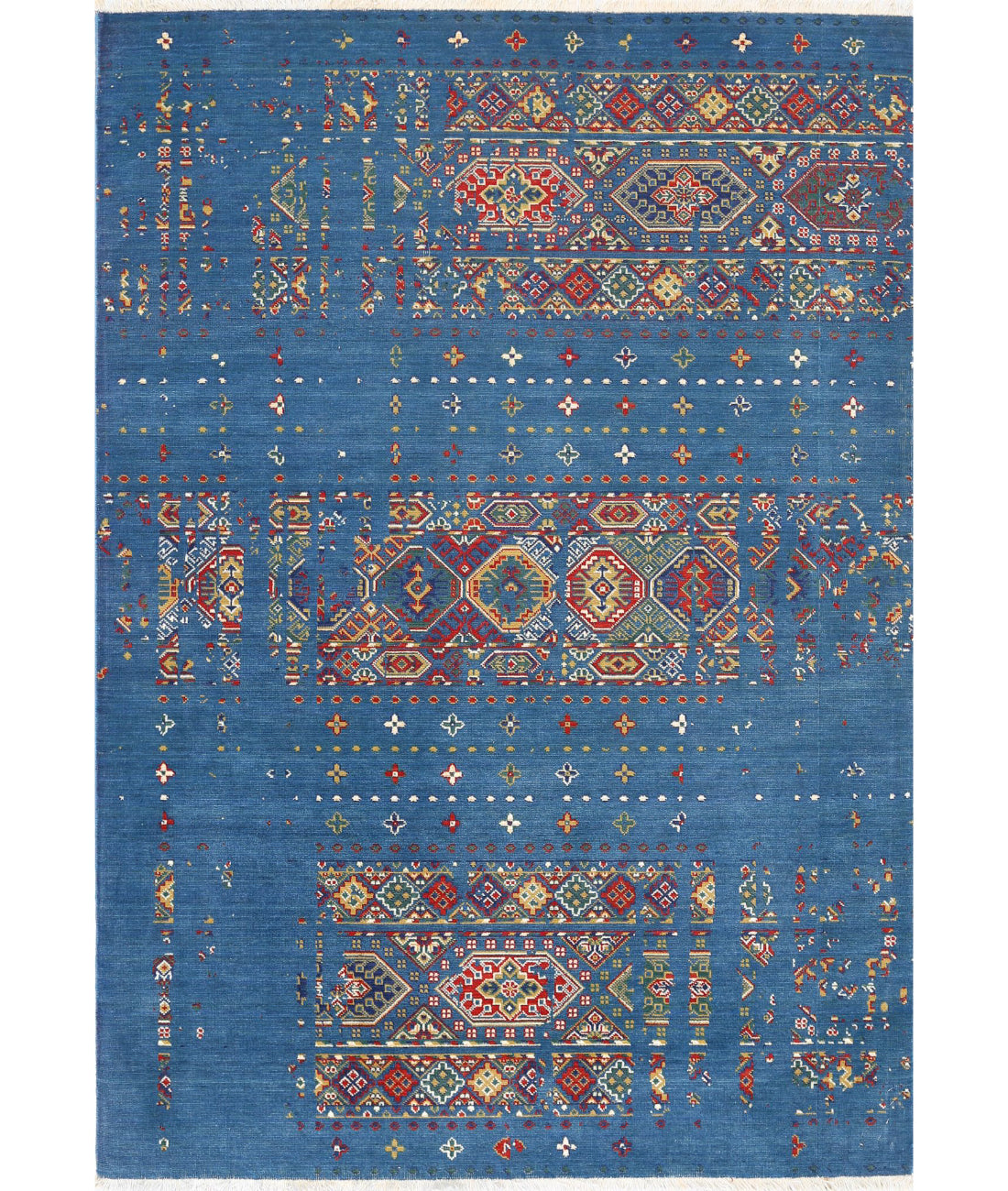 Gulshan Wool & Bamboo Silk Rug - 4'0'' x 5'9''