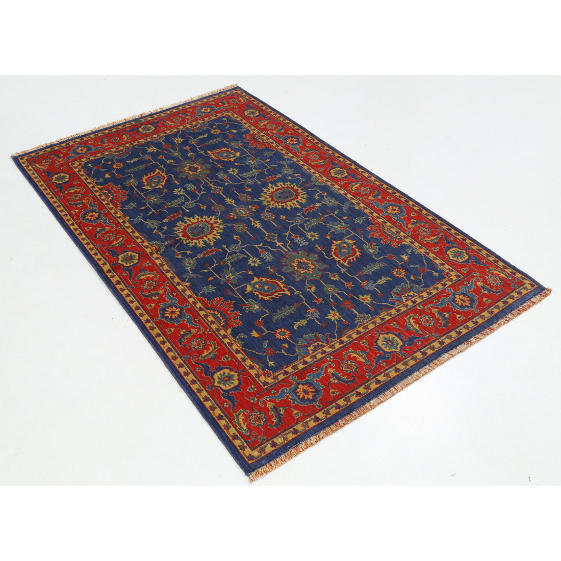 Alfombra Gulshan de lana y seda de bambú - 3'10'' x 6'1''