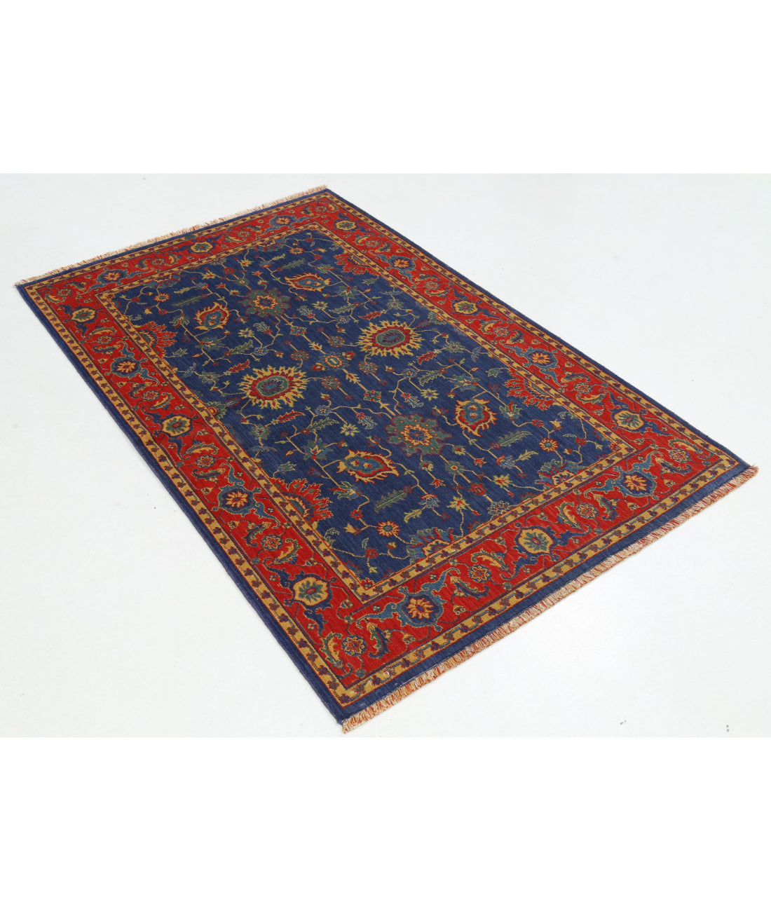 Alfombra Gulshan de lana y seda de bambú - 3'10'' x 6'1''