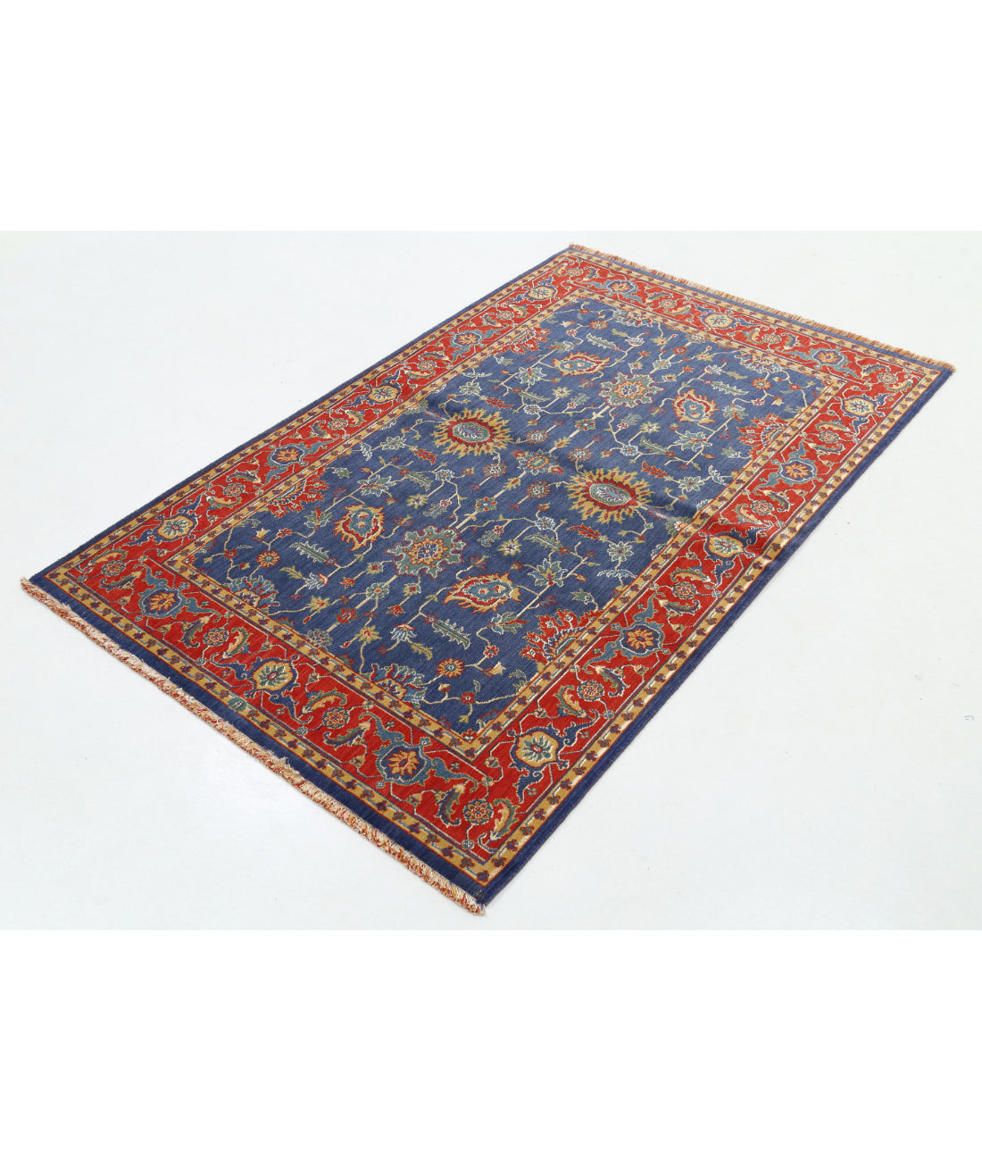 Alfombra Gulshan de lana y seda de bambú - 3'10'' x 6'1''