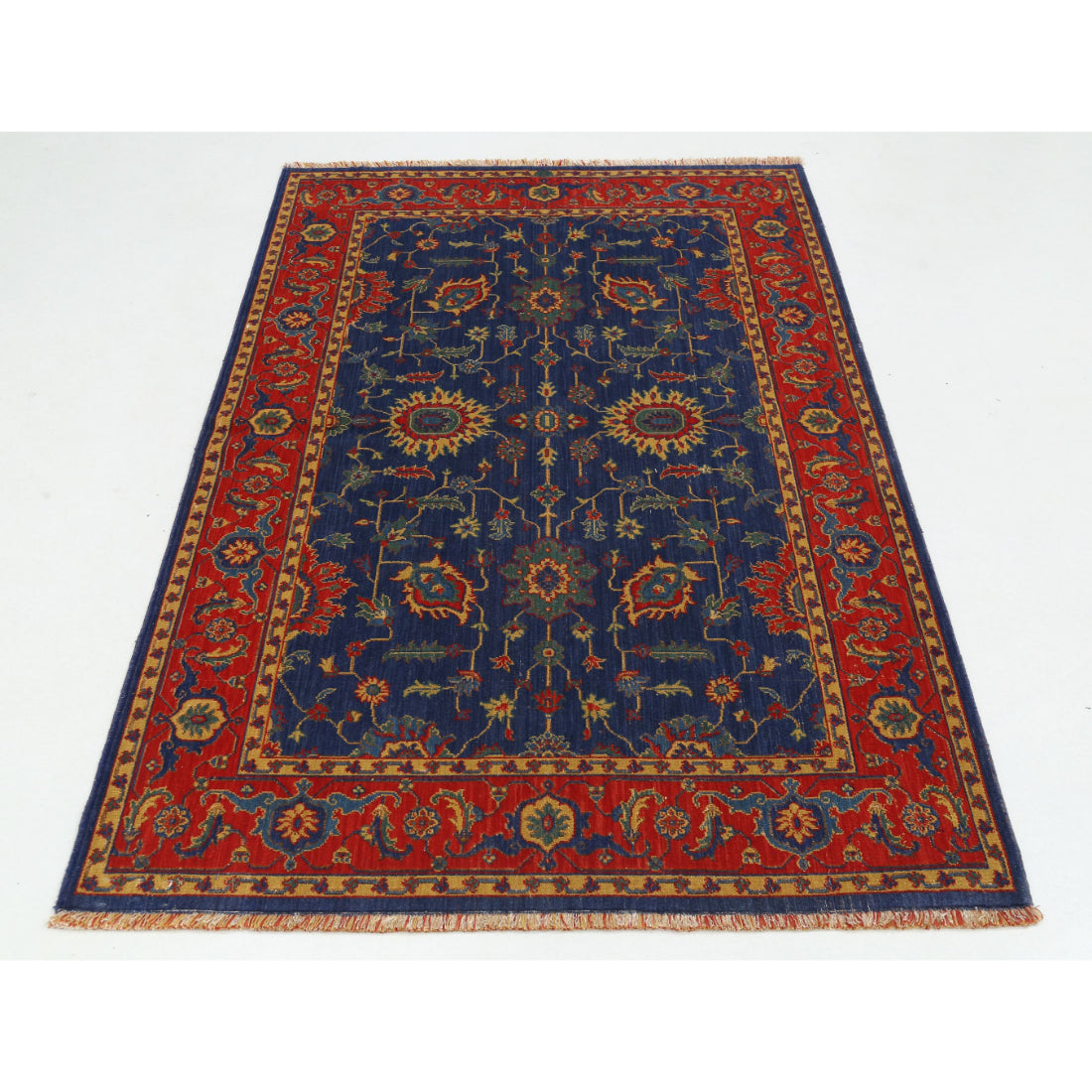 Alfombra Gulshan de lana y seda de bambú - 3'10'' x 6'1''
