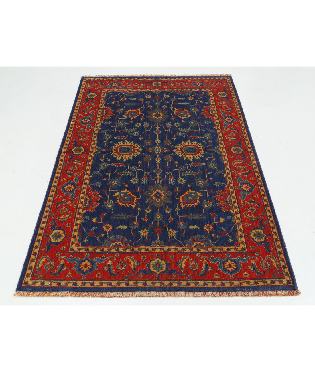 Alfombra Gulshan de lana y seda de bambú - 3'10'' x 6'1''