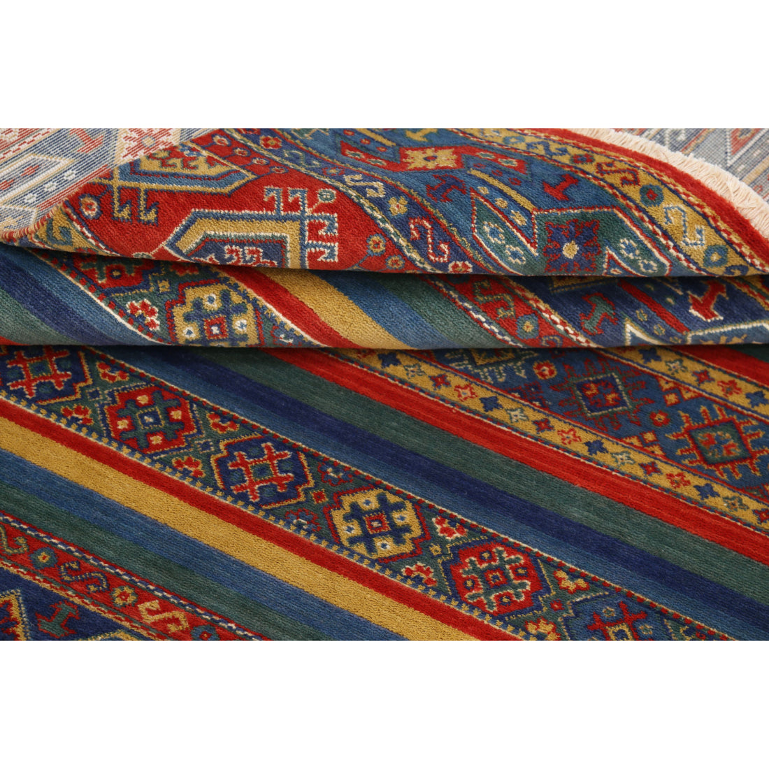 Alfombra Gulshan de lana y seda de bambú - 4'0'' x 5'10''