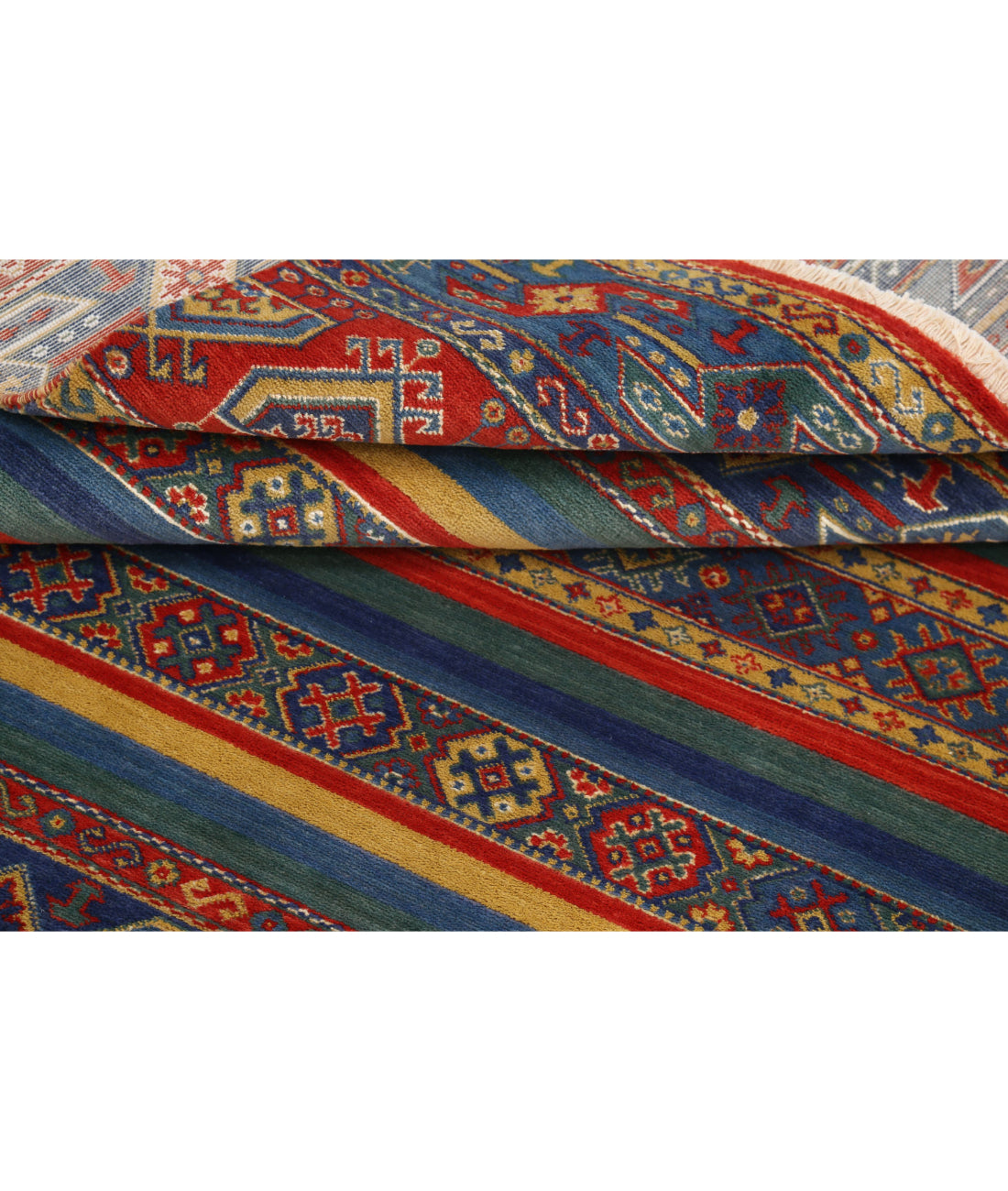 Alfombra Gulshan de lana y seda de bambú - 4'0'' x 5'10''