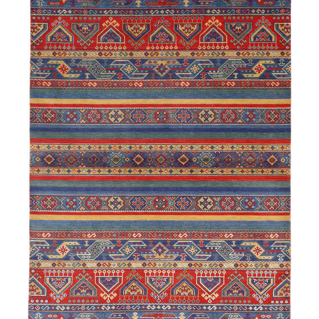 Alfombra Gulshan de lana y seda de bambú - 4'0'' x 5'10''