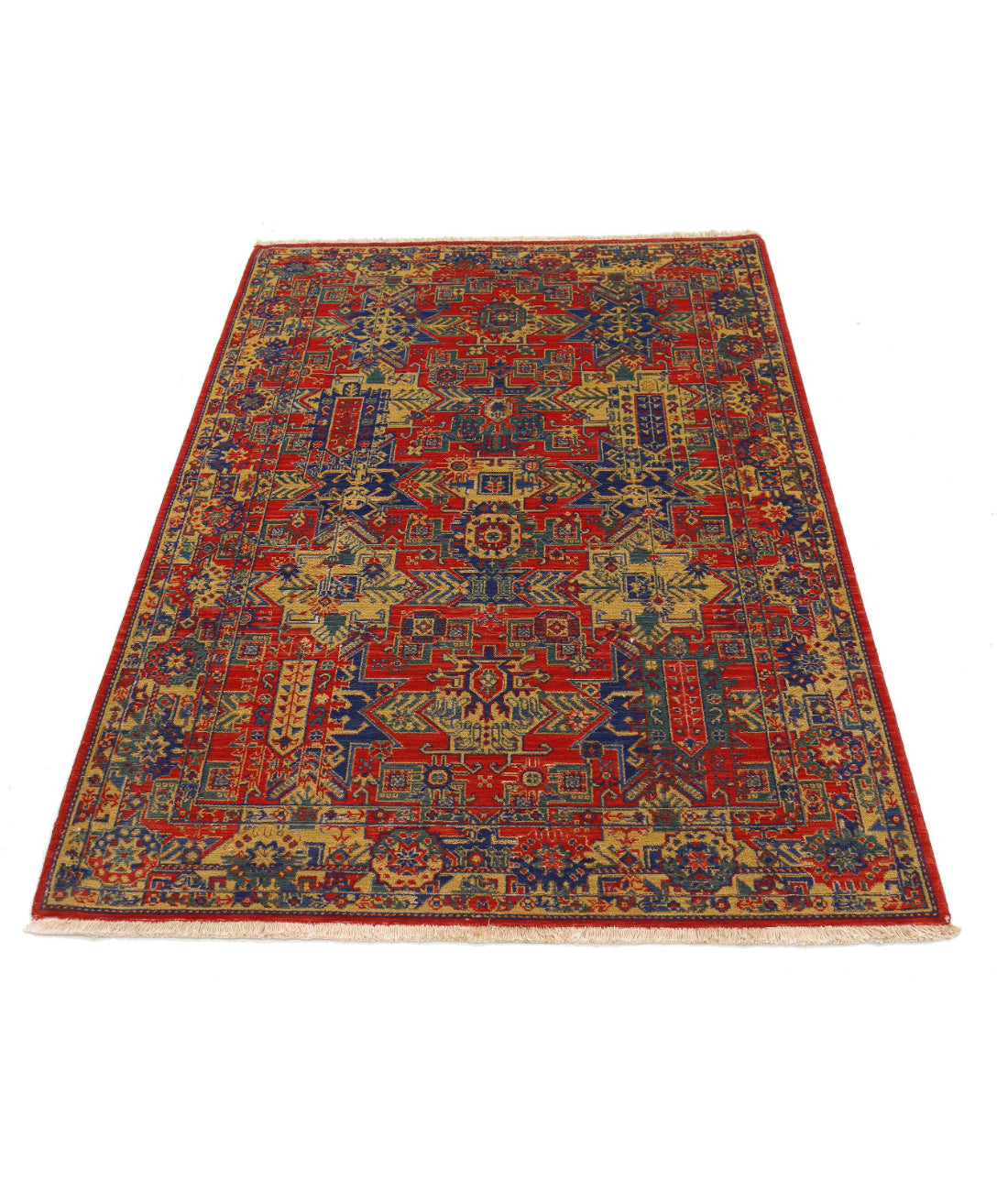 Alfombra Gulshan de lana y seda de bambú - 3'11'' x 5'9''