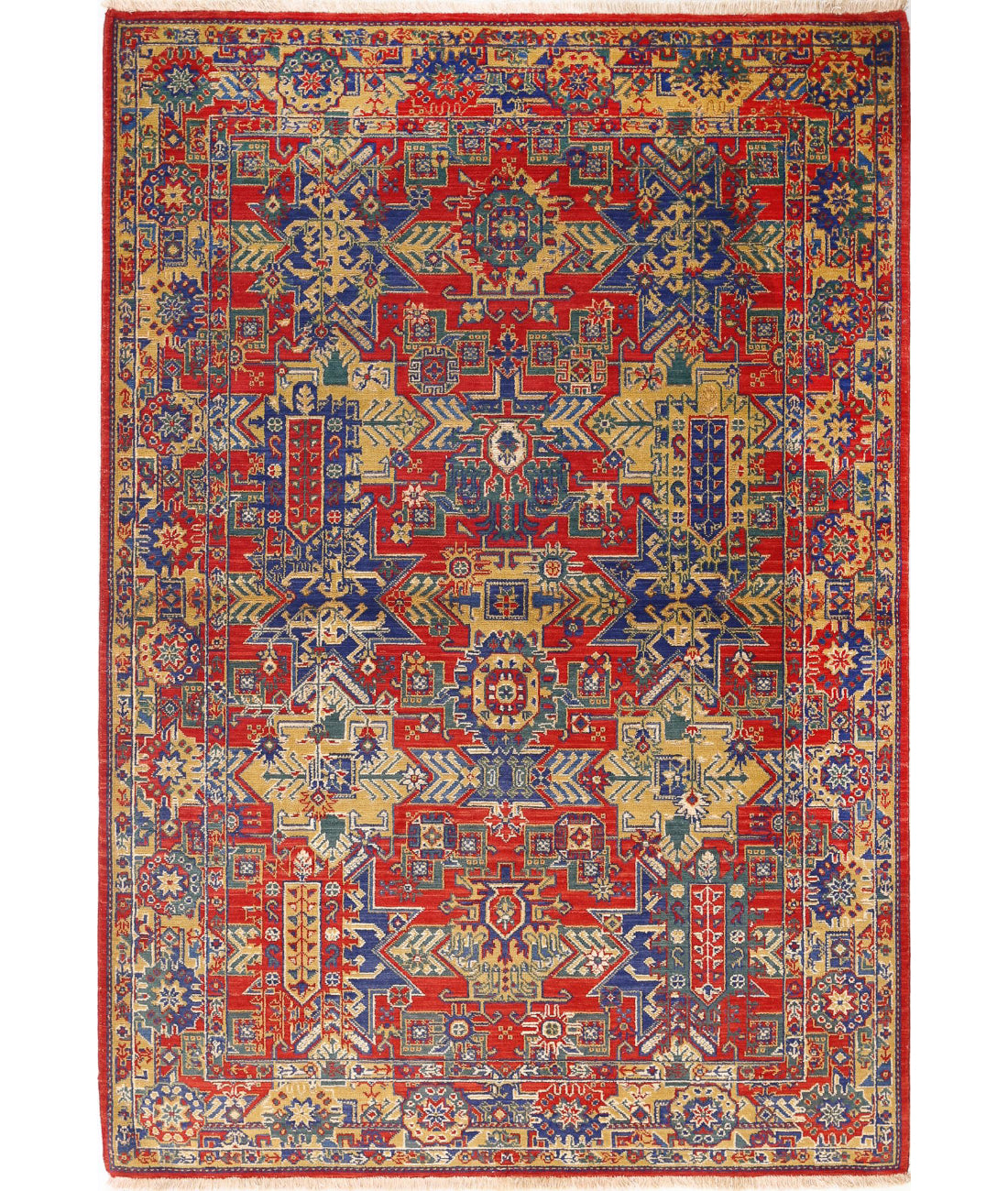 Alfombra Gulshan de lana y seda de bambú - 3'11'' x 5'9''