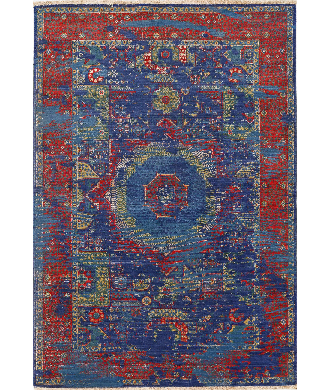 Gulshan Wool &amp; Bamboo Silk Rug - 3&#39;11&#39;&#39; x 5&#39;10&#39;&#39;