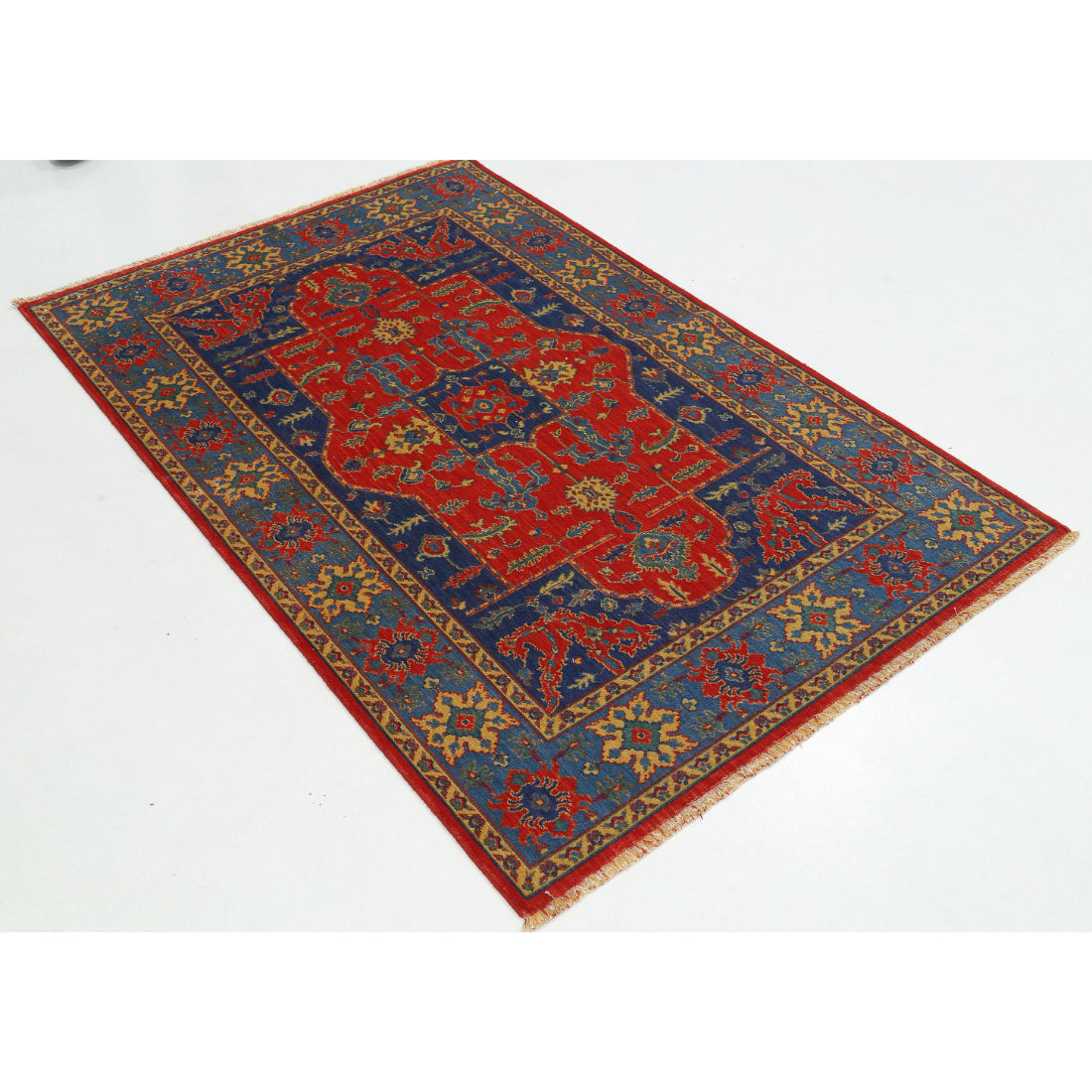 Alfombra Gulshan de lana y seda de bambú - 3'10'' x 6'0''
