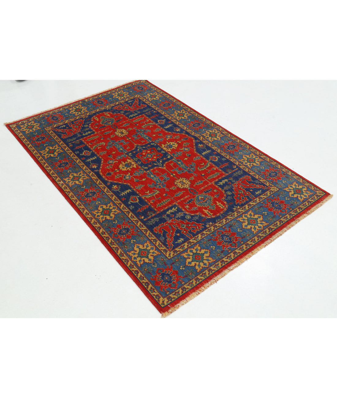 Alfombra Gulshan de lana y seda de bambú - 3'10'' x 6'0''