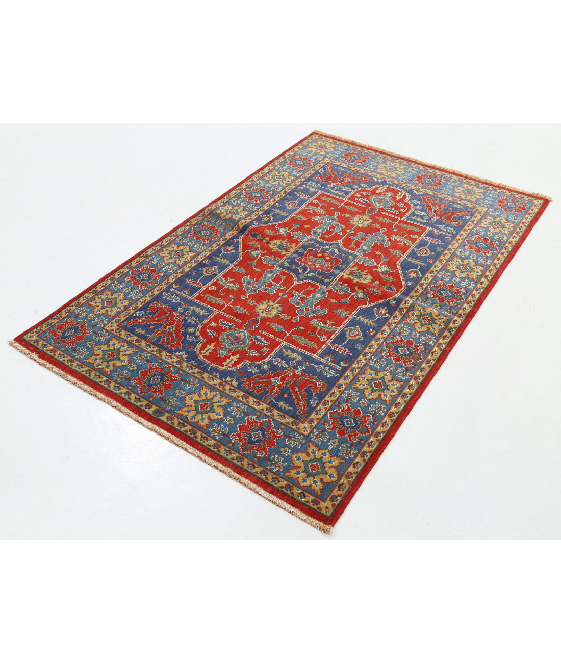 Alfombra Gulshan de lana y seda de bambú - 3'10'' x 6'0''