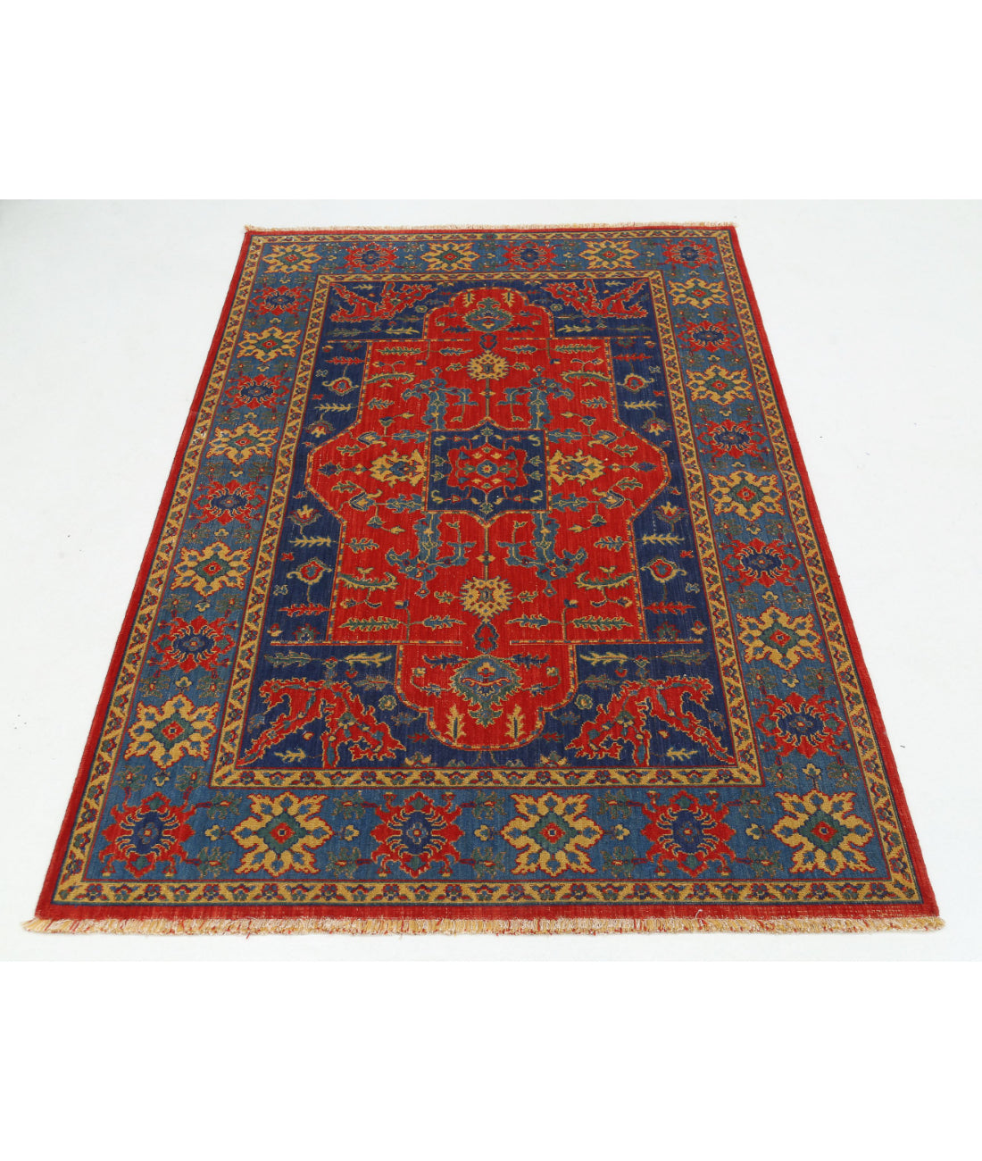Alfombra Gulshan de lana y seda de bambú - 3'10'' x 6'0''