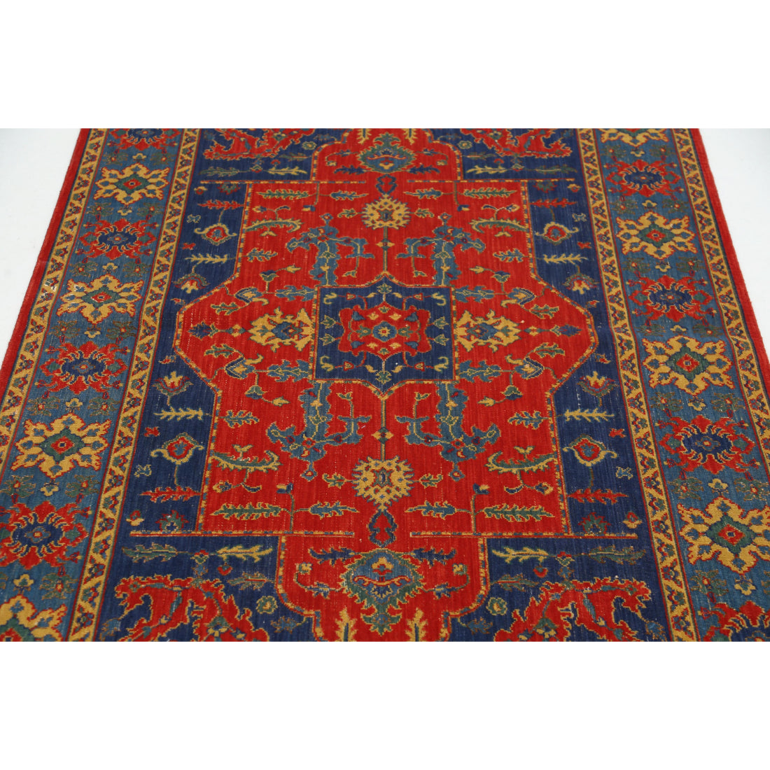 Alfombra Gulshan de lana y seda de bambú - 3'10'' x 6'0''