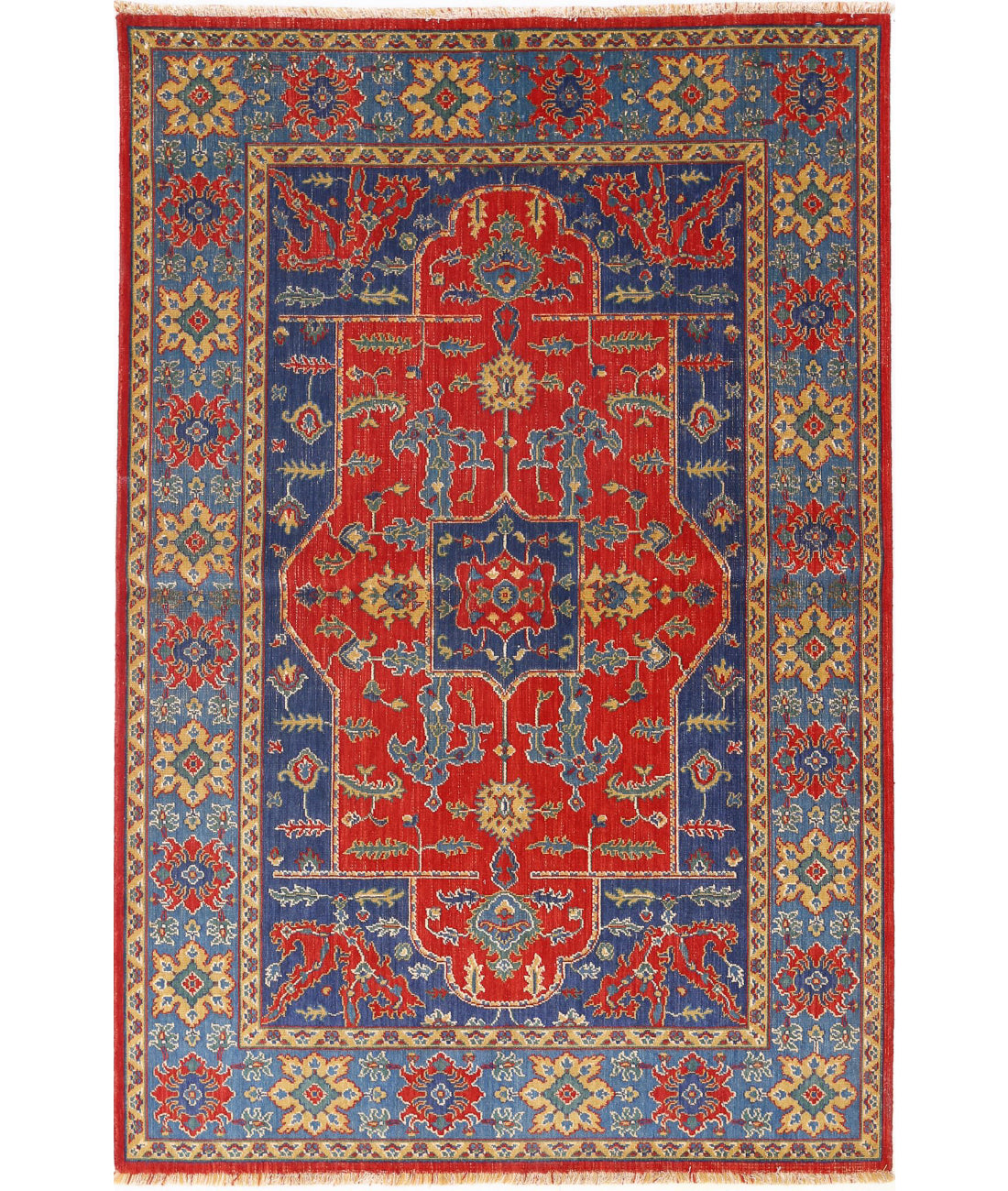 Alfombra Gulshan de lana y seda de bambú - 3'10'' x 6'0''