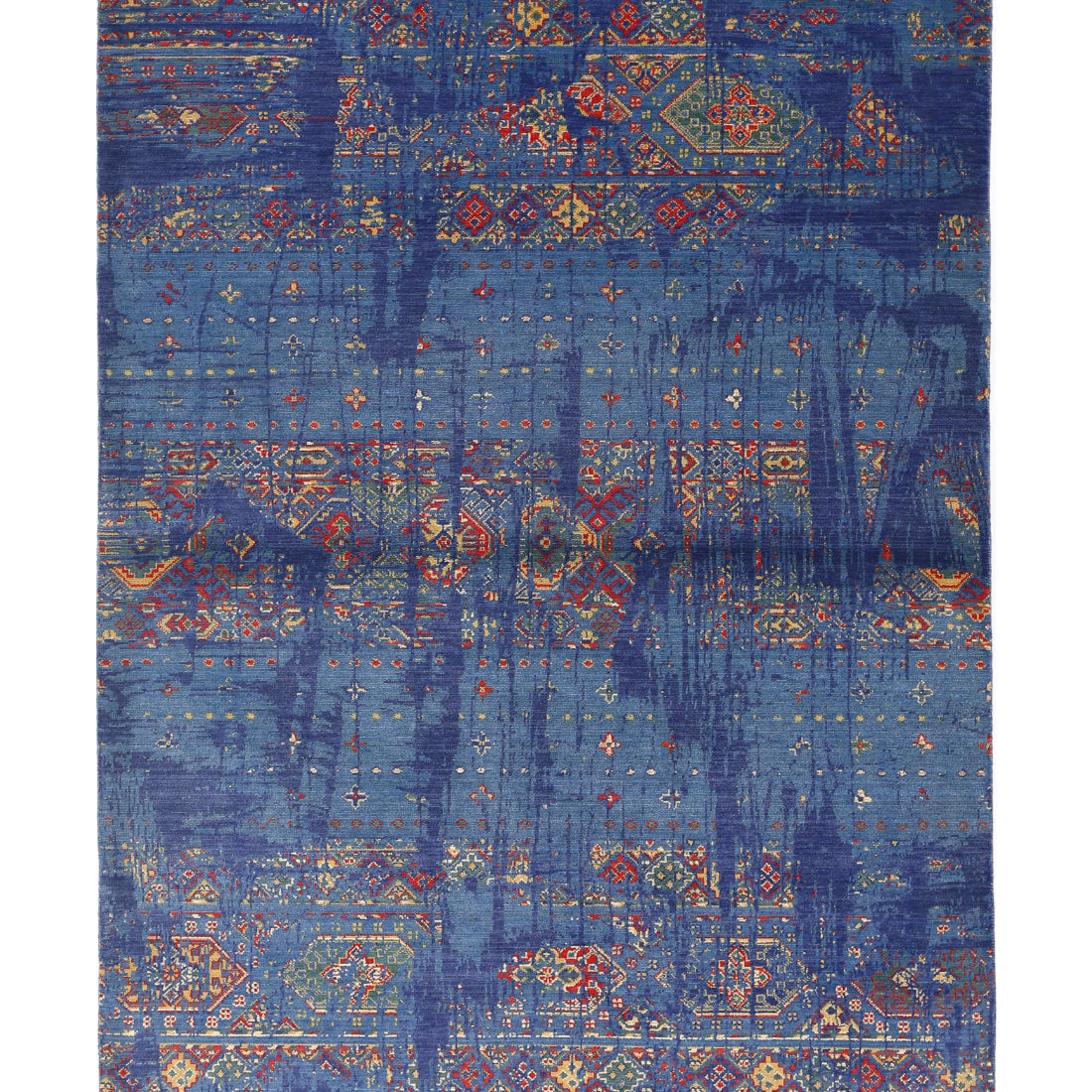 Alfombra Gulshan de lana y seda de bambú - 4'0'' x 5'10''