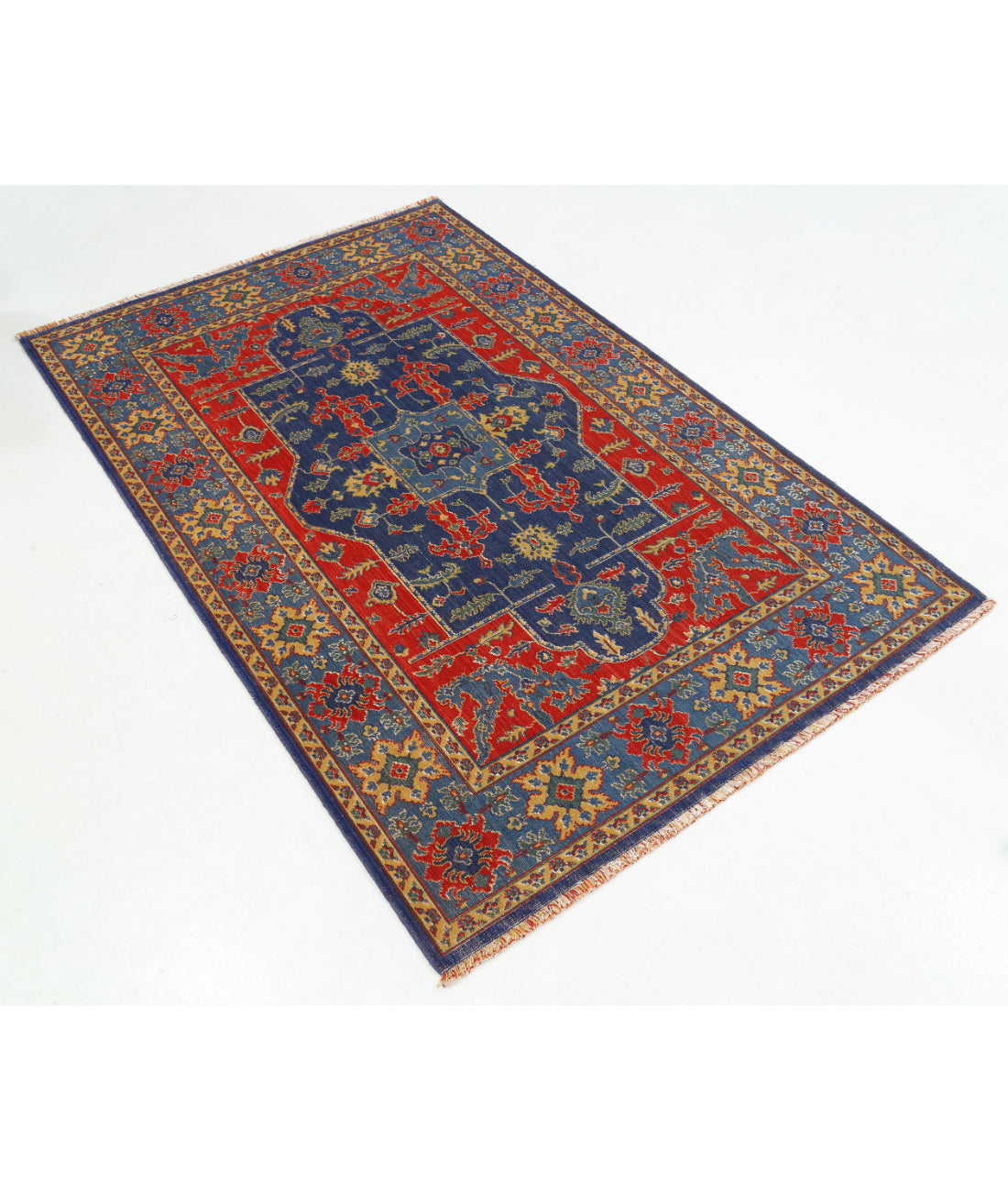 Alfombra Gulshan de lana y seda de bambú - 3'10'' x 6'0''