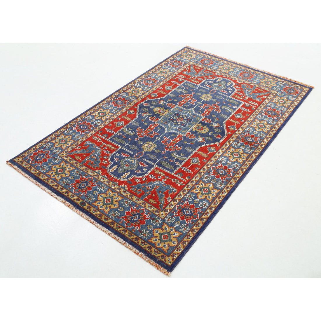 Alfombra Gulshan de lana y seda de bambú - 3'10'' x 6'0''