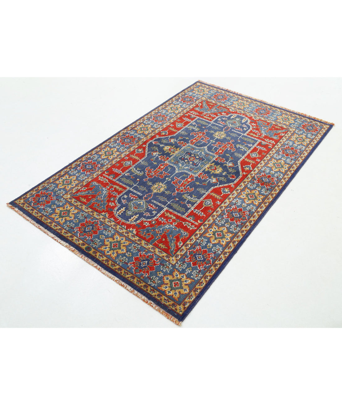 Alfombra Gulshan de lana y seda de bambú - 3'10'' x 6'0''