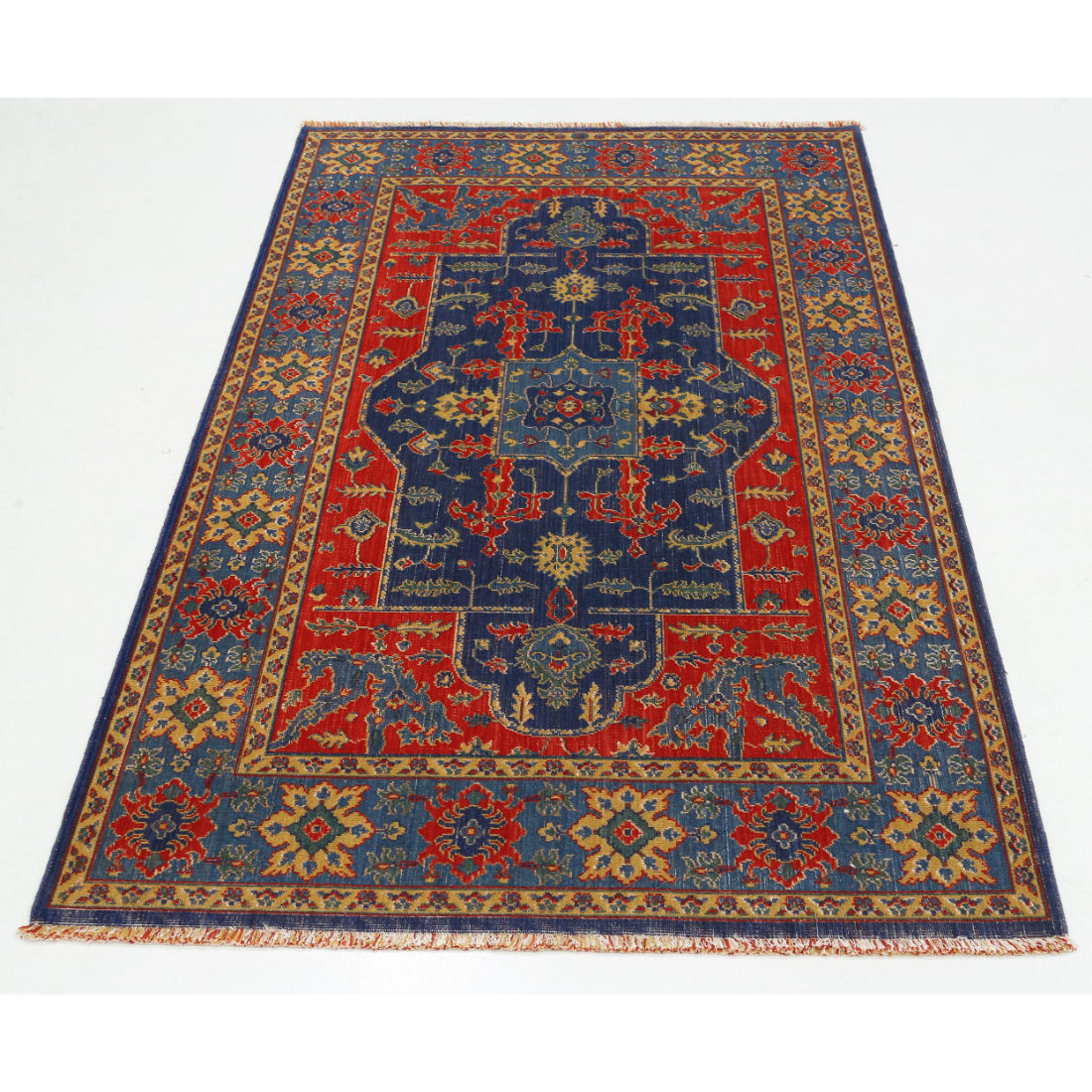 Alfombra Gulshan de lana y seda de bambú - 3'10'' x 6'0''
