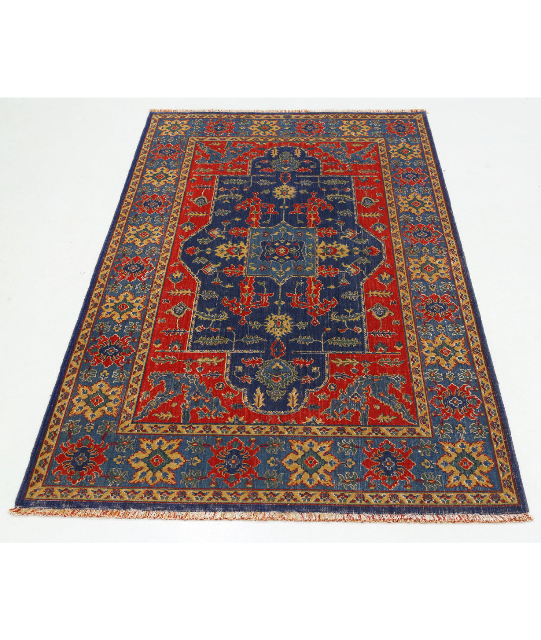 Alfombra Gulshan de lana y seda de bambú - 3'10'' x 6'0''