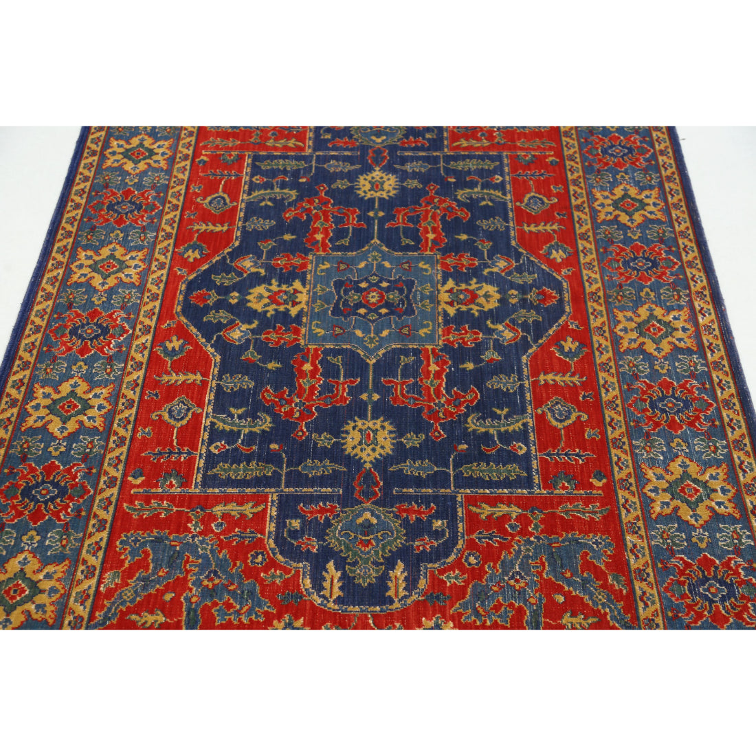 Alfombra Gulshan de lana y seda de bambú - 3'10'' x 6'0''