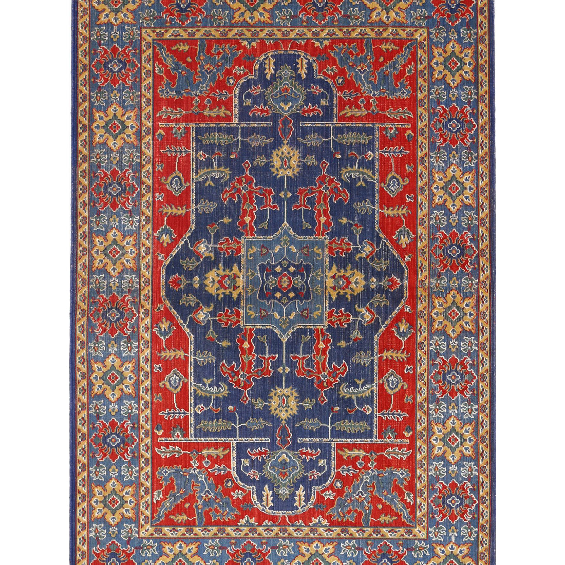 Alfombra Gulshan de lana y seda de bambú - 3'10'' x 6'0''