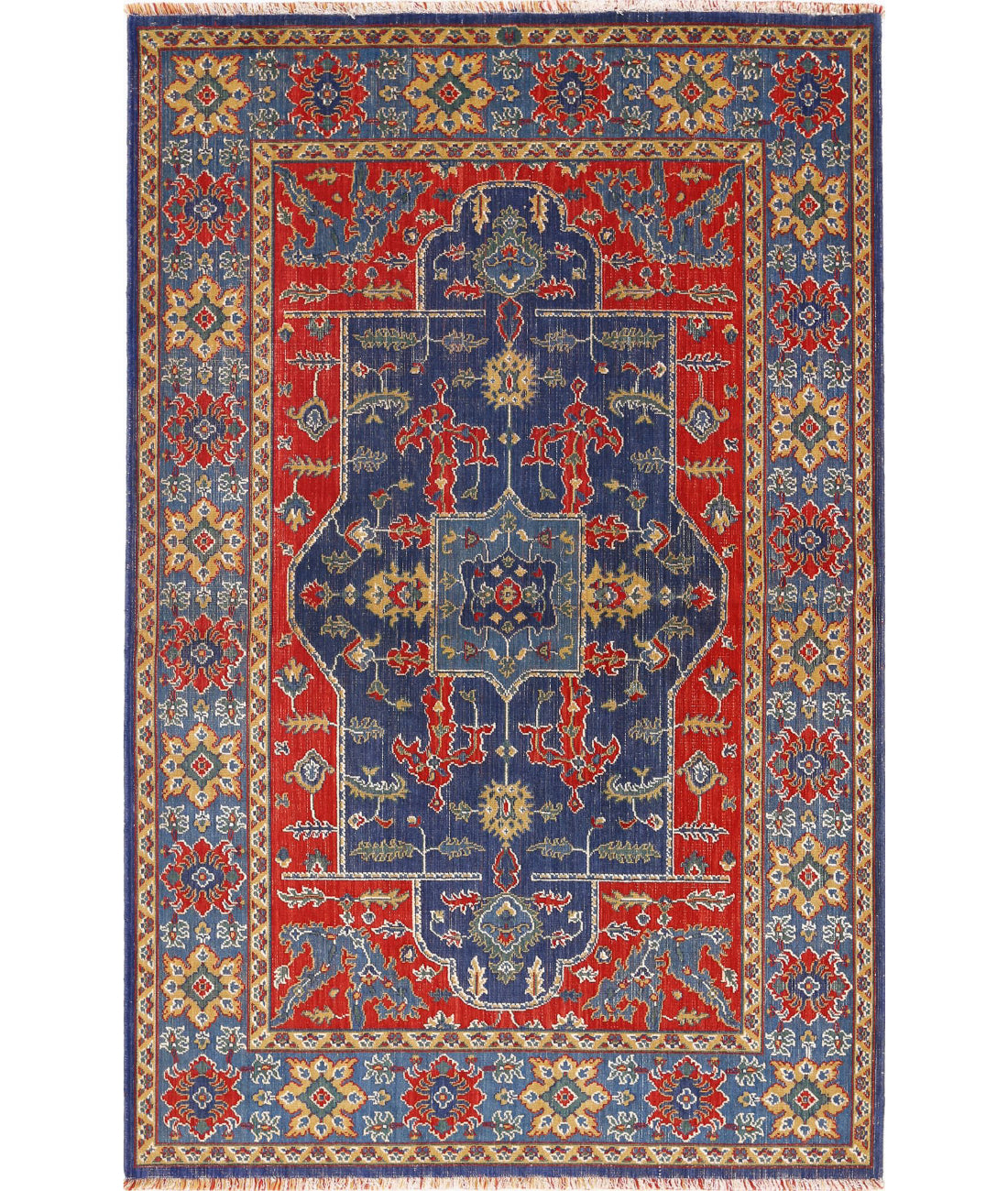Alfombra Gulshan de lana y seda de bambú - 3'10'' x 6'0''